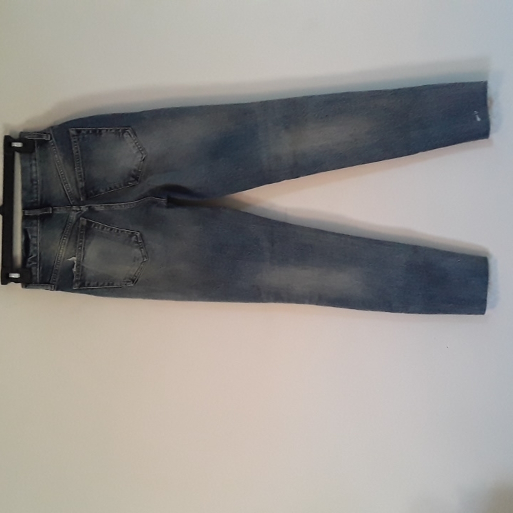Free People Stella High Waist Raw Hem Skinny Jeans 25 - Picture 6 of 16